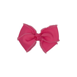 Timeless Bow Hair Clip - Dark Pink